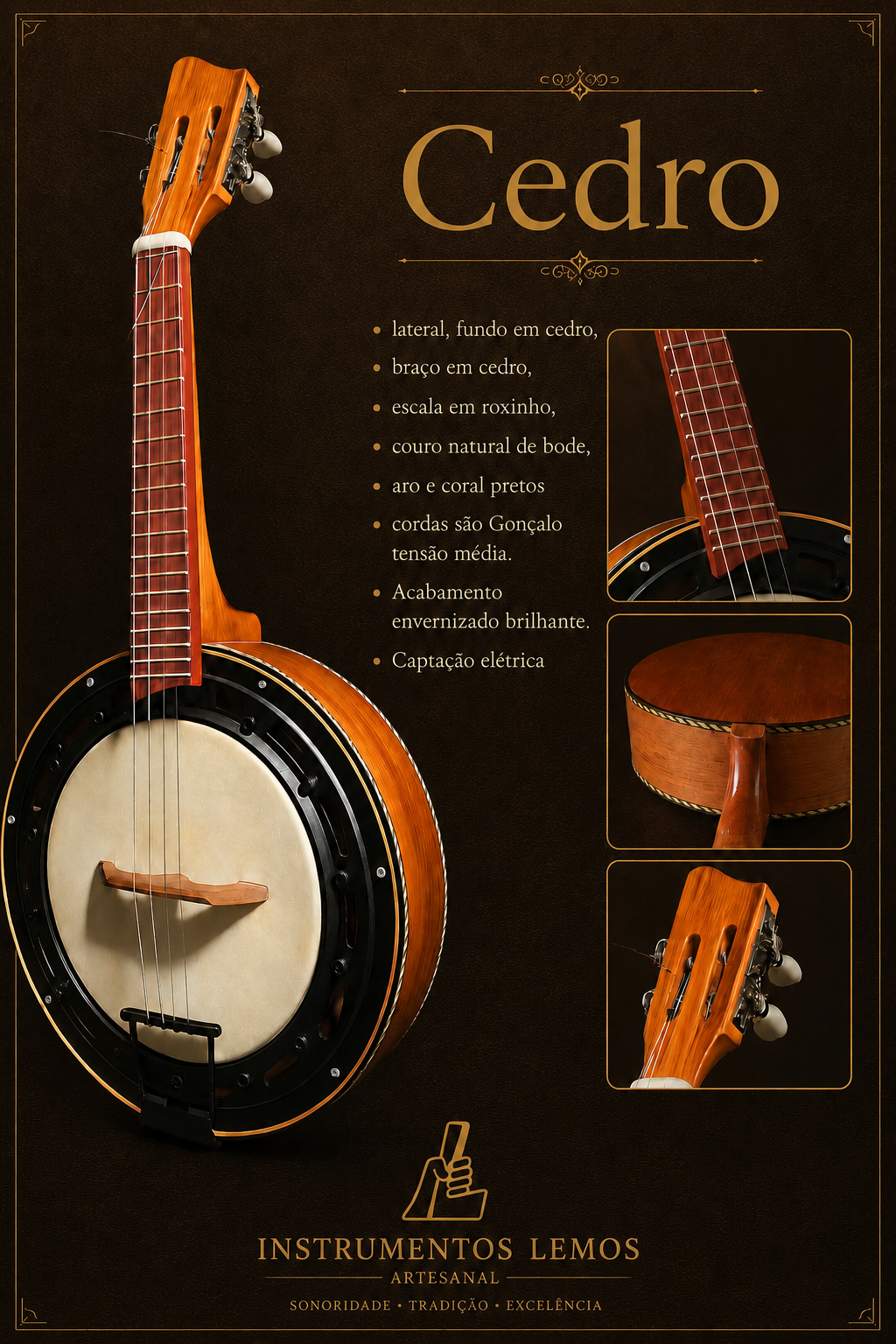Capa Banjo Cedro
