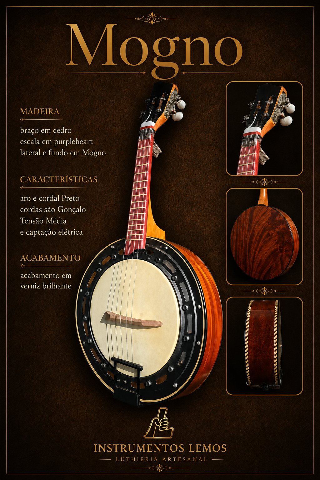 Capa Banjo Mogno